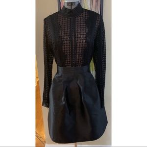 Beautiful lace top dress and satin skirt